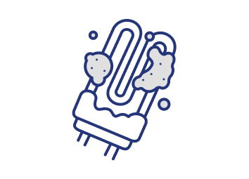 Соли оставляют известковый налет
на деталях стиральной машины