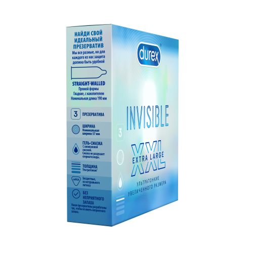 Презервативы Durex Invisible XXL