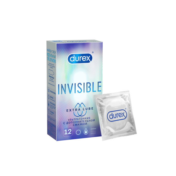 Презервативы Durex Invisible Extra Lube