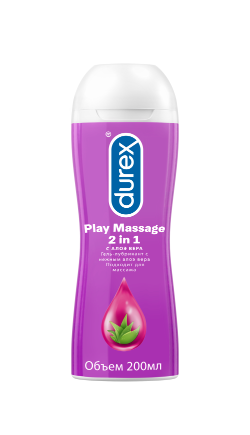 Гель-смазка Durex Play Massage 2 in 1 с Алоэ Вера