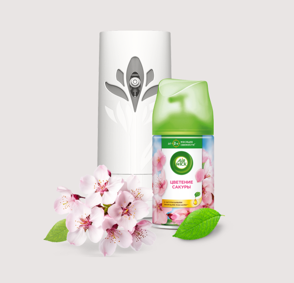 Автоматический распылитель освежителя воздуха со сменным баллоном