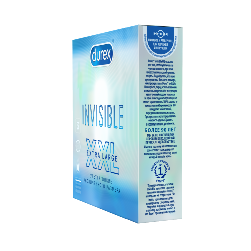 Презервативы Durex Invisible XXL