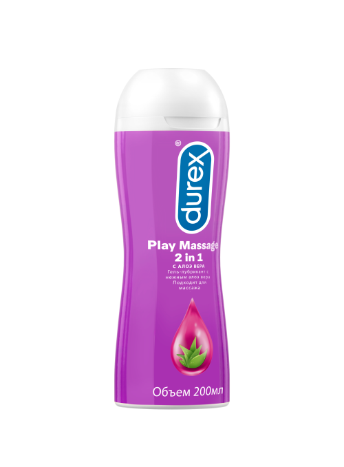 Гель-смазка Durex Play Massage 2 in 1 с Алоэ Вера